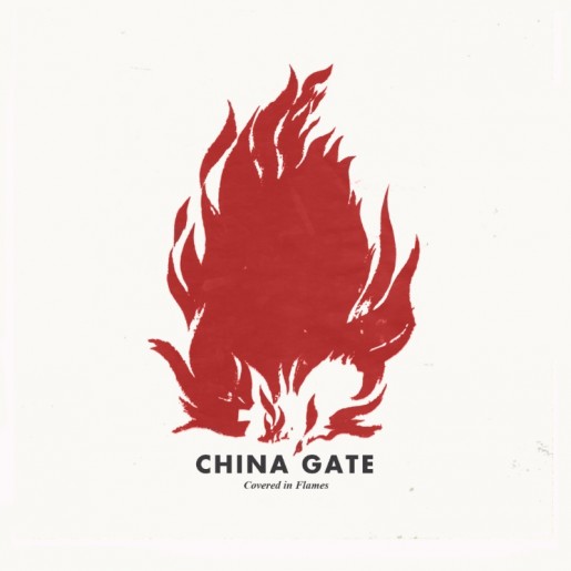 China Gate Covered In Flames single art